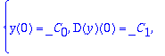 {y(0) = _C[0], D(y)(0) = _C[1], (-z+5)*y(z)+(-7*z^2+112*z-1)*diff(y(z),z)+(-6*z^3+153*z^2-3*z)*diff(y(z),`$`(z,2))+(-z^4+34*z^3-z^2)*diff(y(z),`$`(z,3))-5*_C[0]+_C[1]}