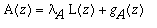 A(z) = lambda[A]*L(z)+g[A](z)