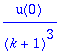 1/(k+1)^3*u(0)